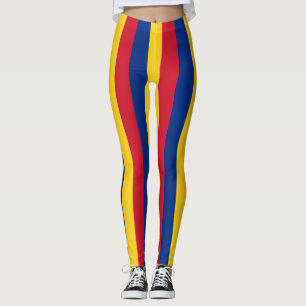 Legging Caneleiras com a bandeira de Romania