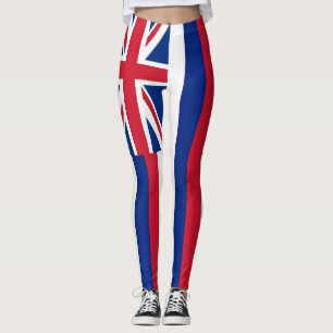 Legging Caneleiras com a bandeira do estado de Havaí, EUA