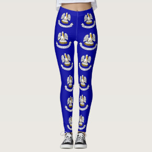 Legging Caneleiras com a bandeira do estado de Louisiana,