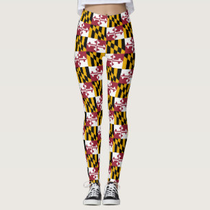 Legging Caneleiras com a bandeira do estado de Maryland,
