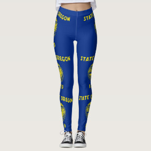 Legging Caneleiras com a bandeira do estado de Oregon, EUA
