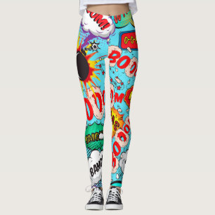Legging Caneleiras cómicas do pop