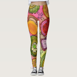 Legging Caneleiras cor-de-rosa da curvatura