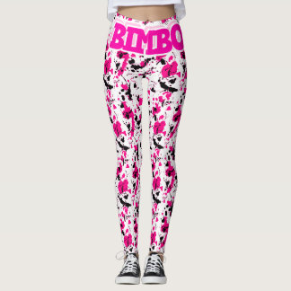 Legging Caneleiras cor-de-rosa luxuosas das mariquinhas da