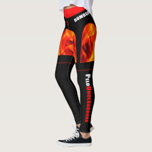Legging Caneleiras da "altas" do design coxa de