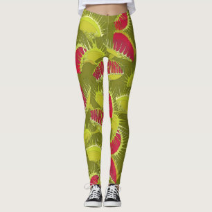 Legging caneleiras da armadilha da mosca do Dia das Bruxas