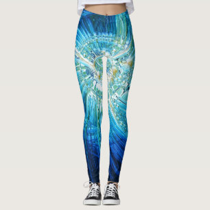 Legging Caneleiras da arte abstracta 114