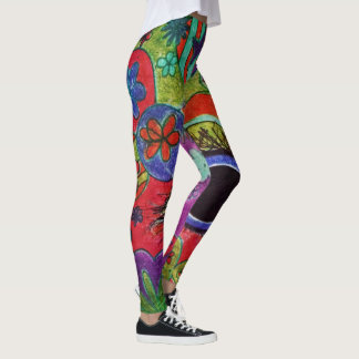 Legging Caneleiras da arte de LuckyPen