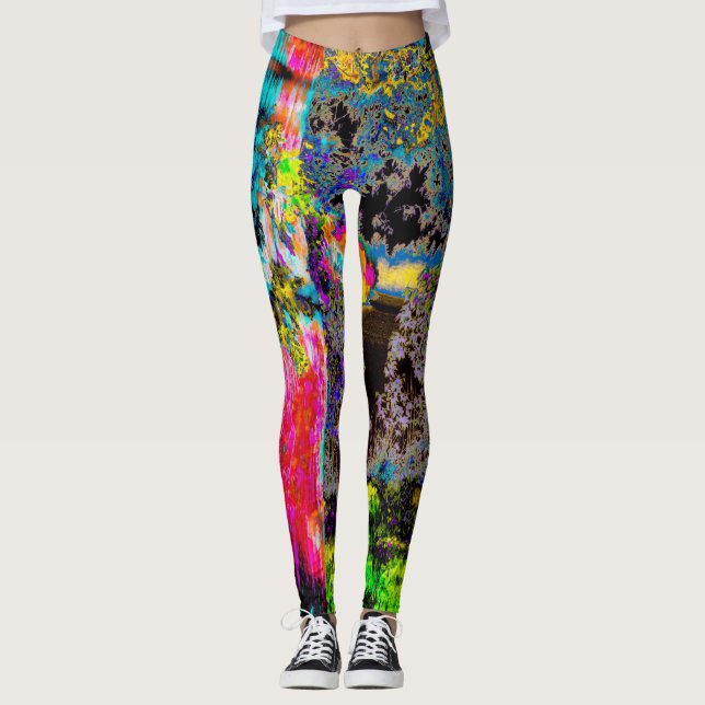 Legging Caneleiras da arte de Neurodiversity (Frente)