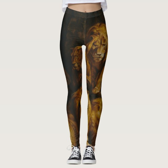 Legging Caneleiras da arte do antro dos leões' (Frente)