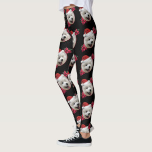 Legging Caneleiras da arte do cão de filhote de cachorro