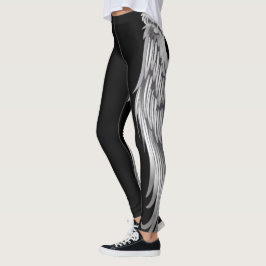 Legging Caneleiras da asa do anjo