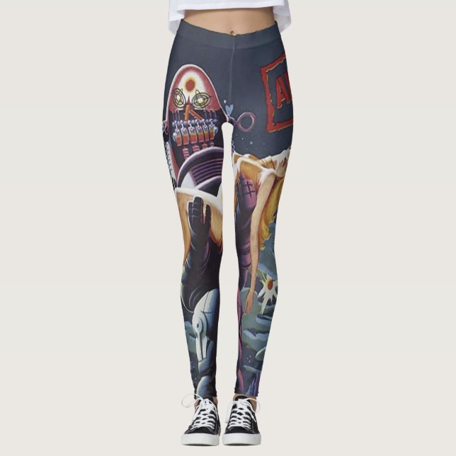 Legging Caneleiras da banda desenhada (Frente)