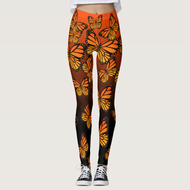 Legging Caneleiras da borboleta (Frente)