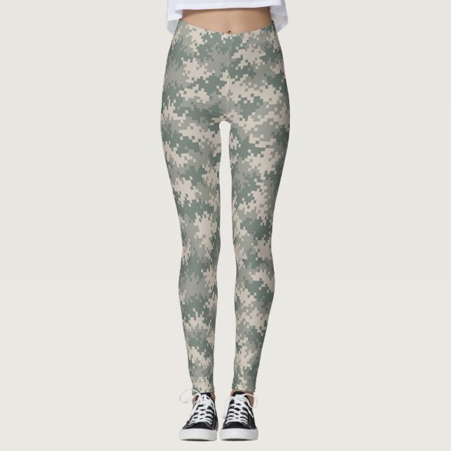 Legging Caneleiras da camuflagem de Digitas (Frente)