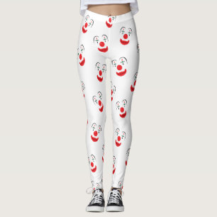 Legging Caneleiras da cara do palhaço