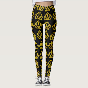Legging Caneleiras da coroa da família real