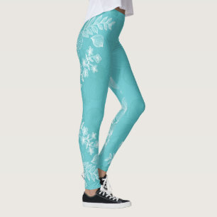 Legging Caneleiras da decoração 25 da flor