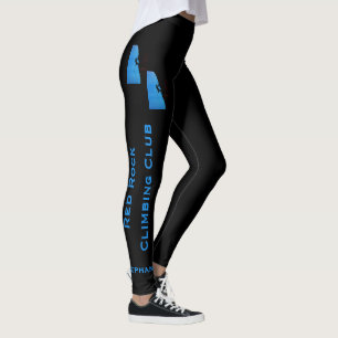 Legging Caneleiras da escalada com nome do clube e do