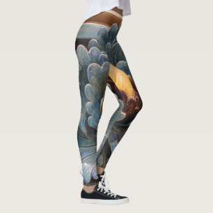 Legging Caneleiras da flor de Lotus