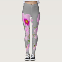Legging Caneleiras da flor do primavera