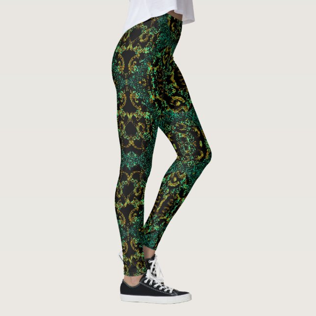 Legging Caneleiras da forma do divertimento - mulheres (Direita)