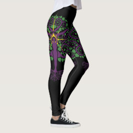 Legging Caneleiras da ioga da árvore de Bodhi