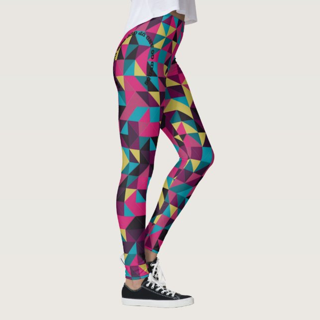 Legging caneleiras da ioga da Multi-cor (Direita)