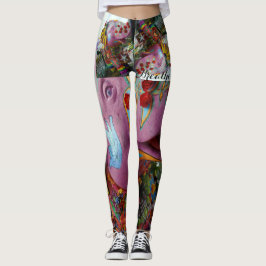 Legging Caneleiras da ioga da paz do elefante