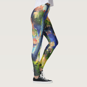 Legging Caneleiras da ioga da praia do Rosebud de