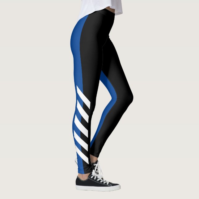 Legging Caneleiras da listra de Black'n'Blue (Direita)