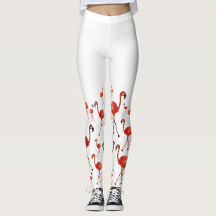 Legging Caneleiras da mania do flamingo
