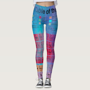 Legging Caneleiras da mesa periódica de Stardust