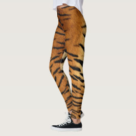 Legging Caneleiras da pele do tigre Siberian do falso