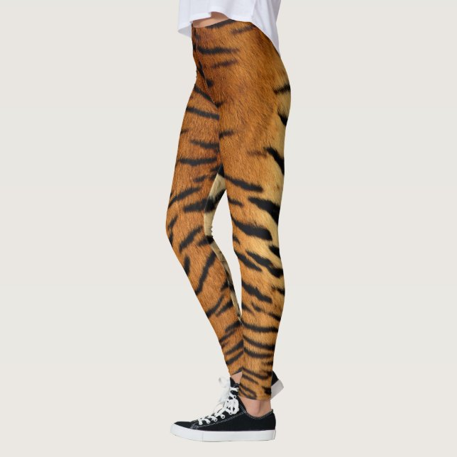 Legging Caneleiras da pele do tigre Siberian do falso (Esquerda)