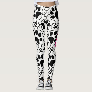 Legging Caneleiras das patas do ~n~ do osso de cão