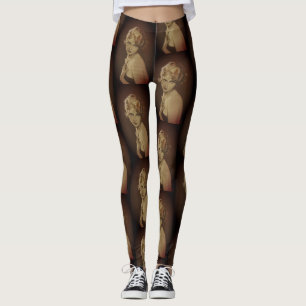 Legging Caneleiras das senhoras da forma do vintage