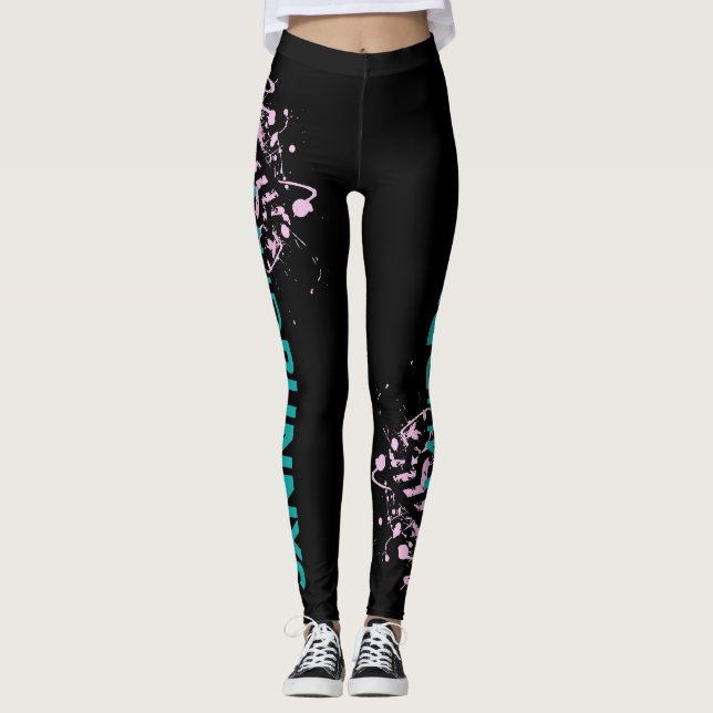 Legging Caneleiras de Bunnys da lama (Frente)