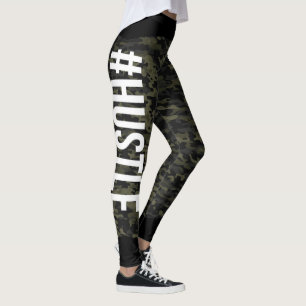 Legging Caneleiras de Camo do #HUSTLE