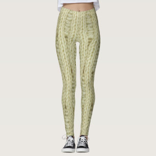 Legging Caneleiras de confecção de malhas do teste padr