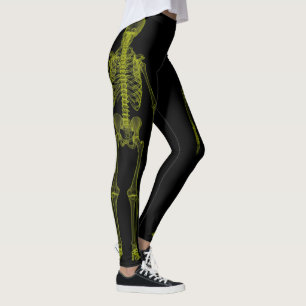 Legging Caneleiras de esqueleto