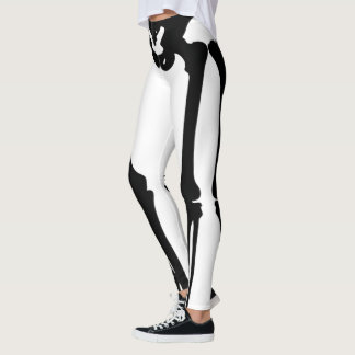 Legging Caneleiras de esqueleto