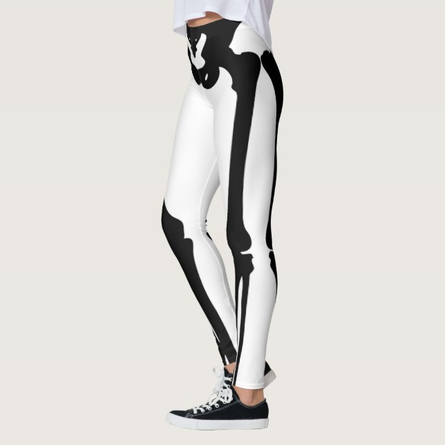 Legging Caneleiras de esqueleto (Esquerda)