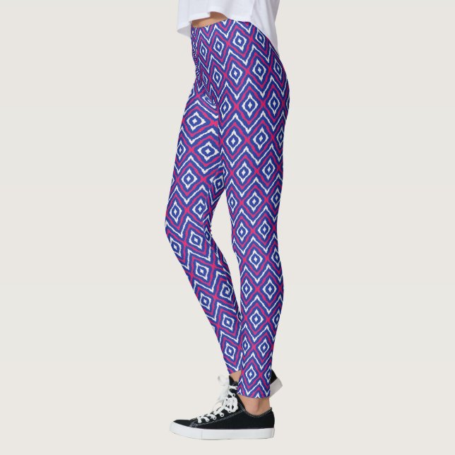 Legging Caneleiras de Ikat dos diamantes (Esquerda)