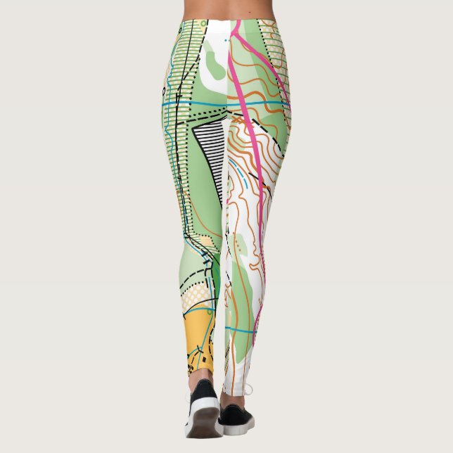 Legging Caneleiras de Orienteering - mapa (Verso)