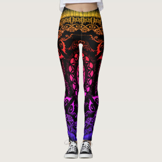 Legging Caneleiras de Patern da mandala