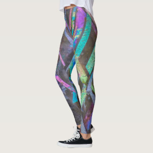 Legging Caneleiras de Sunstone da estrutura do arco-íris