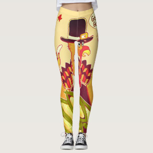 Legging Caneleiras de Turquia do peregrino
