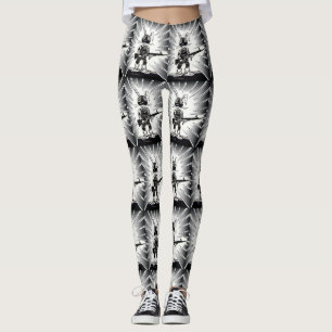 Legging Caneleiras desagradáveis da MISSÃO DE RESGATE do