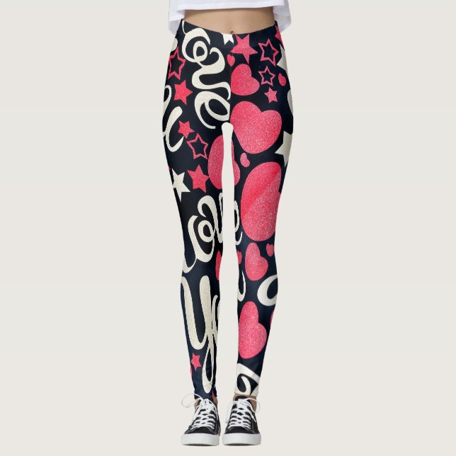 Legging Caneleiras do amor e do coração (Frente)